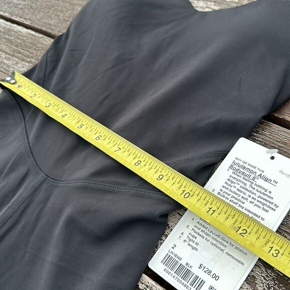 Lululemon‎ Align Bodysuit 6" Black size 2 NWT one piece - Picture 4 of 7